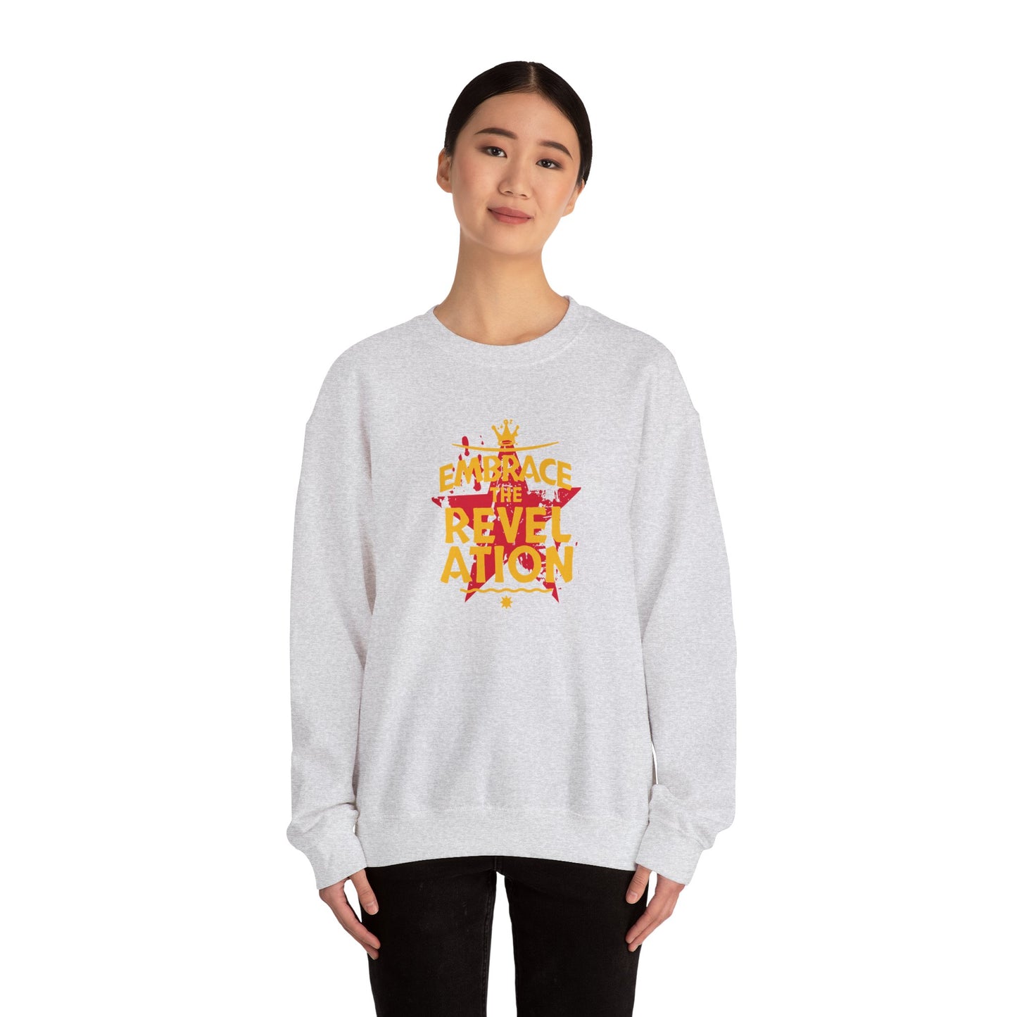 Unisex Heavy Blend™ Crewneck Sweatshirt Sudadera Rever action