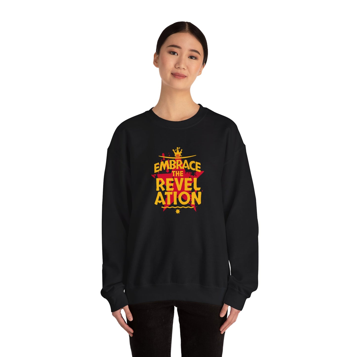 Unisex Heavy Blend™ Crewneck Sweatshirt Sudadera Rever action