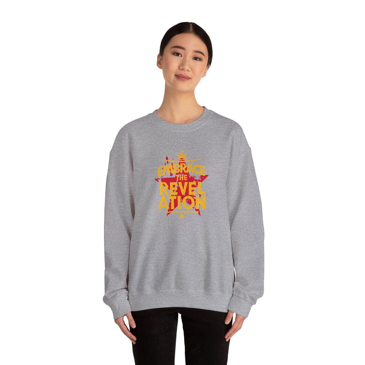 Unisex Heavy Blend™ Crewneck Sweatshirt Sudadera Rever action