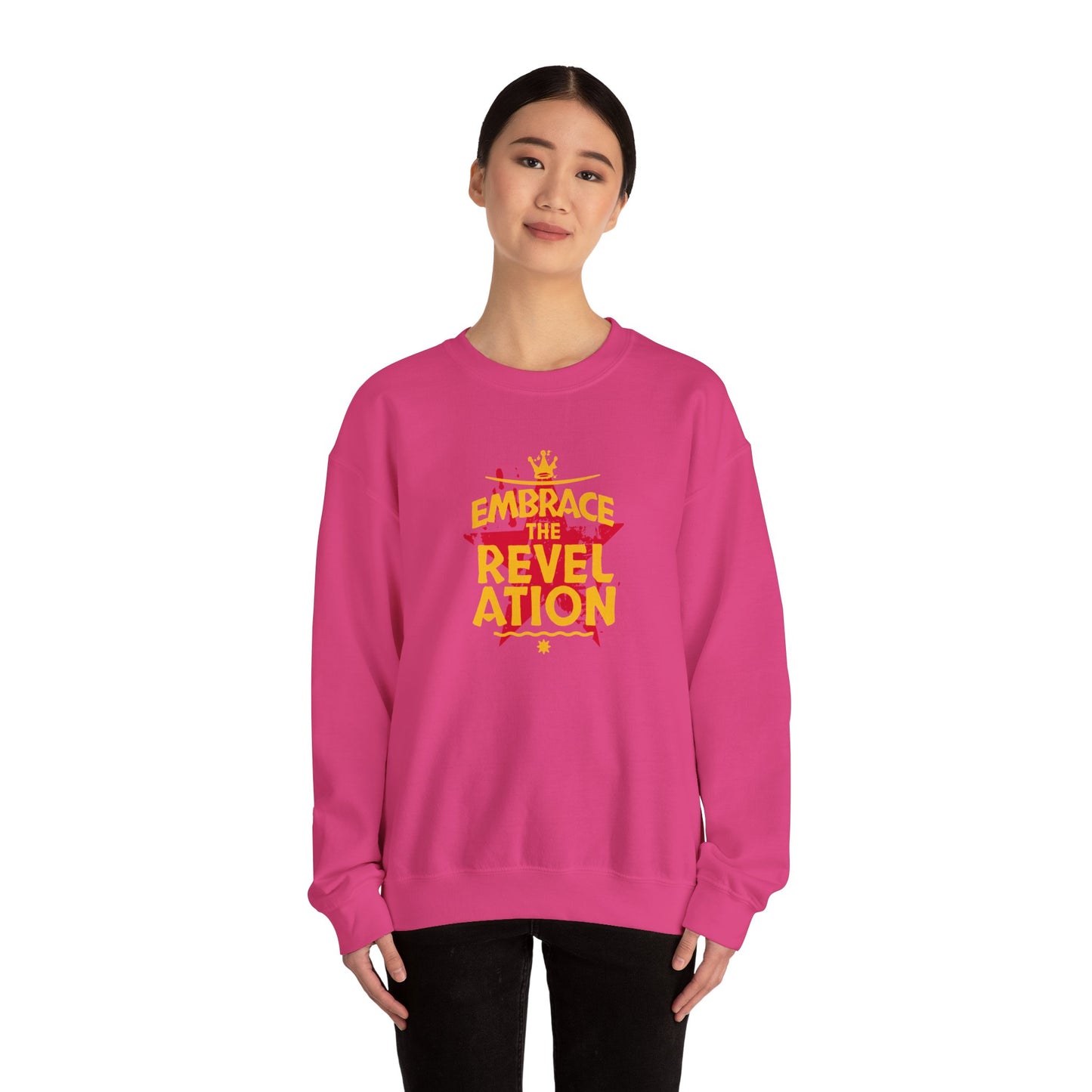 Unisex Heavy Blend™ Crewneck Sweatshirt Sudadera Rever action